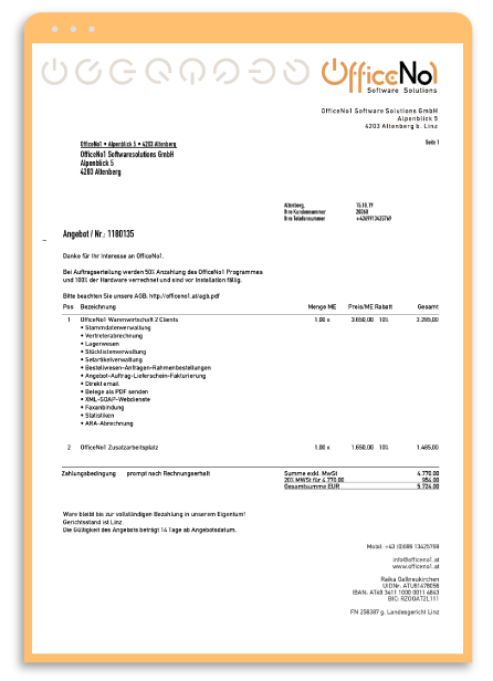ERP Angebot